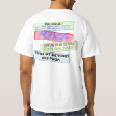 Disk Golf Bumpersticker Shirt (Achterkant)