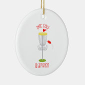 Disk Golf Champion Keramisch Ornament (Rechts)