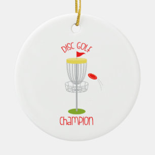 Disk Golf Champion Keramisch Ornament