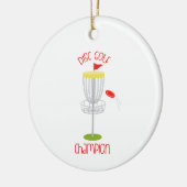 Disk Golf Champion Keramisch Ornament (Links)