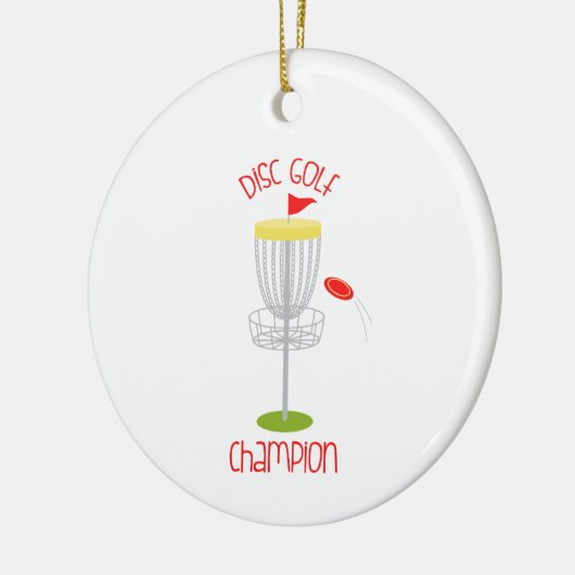 Disk Golf Champion Keramisch Ornament (Links)
