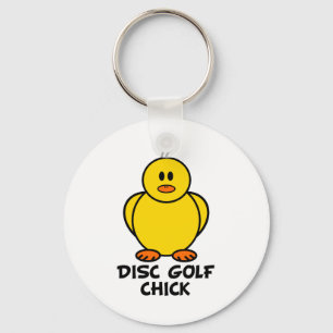 Disk Golf Chick Sleutelhanger