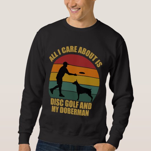 Disk Golf en Doberman Trui (Voorkant)
