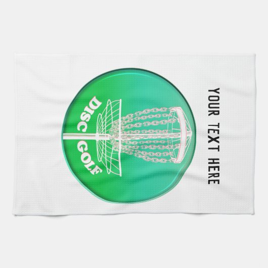 Disk Golf Frisbee Cage Theedoek (Horizontaal)