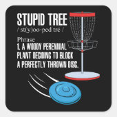 Disk Golf Gifts Vierkante Sticker (Voorkant)