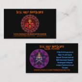 Disk Golf Hardcore Biz-kaarten Visitekaartje (Voorkant / Achterkant)