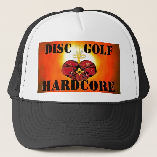 DISK GOLF HARDCORE.com Trucker Pet (Voorkant)