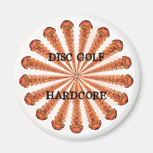 DISK GOLF HARDCORE MAGNEET (Voorkant)