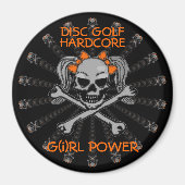 DISK GOLF HARDCORE MAGNEET (Voorkant)