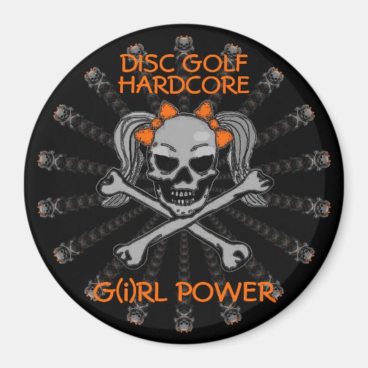 DISK GOLF HARDCORE MAGNEET (Voorkant)