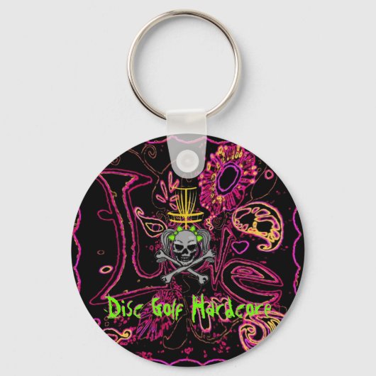 Disk Golf Hardcore Sleutelhanger (Voorkant)
