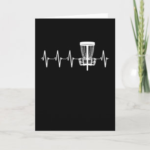 Disk Golf Heartbeat EKG Love Disk Golf Player Kaart