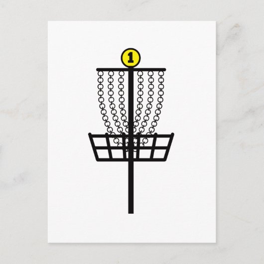 Disk Golf Hole Briefkaart (Voorkant)