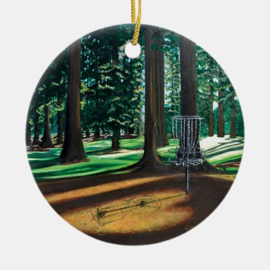 DISK GOLF KERAMISCH ORNAMENT (Voorkant)