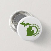 Disk Golf Michigan mini pins Ronde Button 3,2 Cm (Voorkant /achterkant)