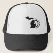 Disk Golf Michigan Trucker Hat Trucker Pet (Voorkant)