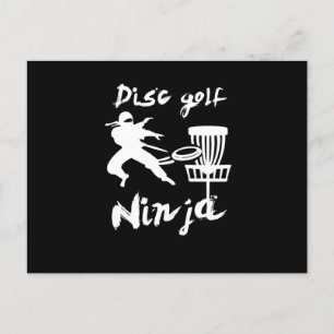 Disk Golf Ninja Golfer Frisbee Player Sports Feestdagenkaart