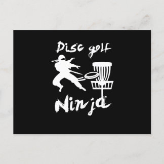 Disk Golf Ninja Golfer Frisbee Player Sports Feestdagenkaart