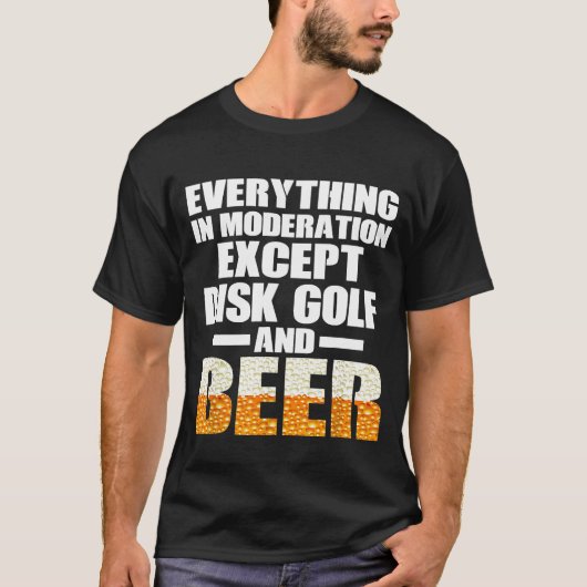 Disk Golf Player Beer T-shirt (Voorkant)