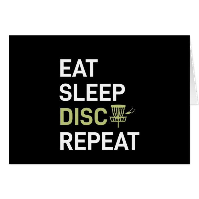 Disk Golf Player | Eat Sleep Disk Golf Repo (Voorkant Horizontaal)