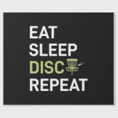 Disk Golf Player | Eat Sleep Disk Golf Repo Cadeaupapier (Vlak)