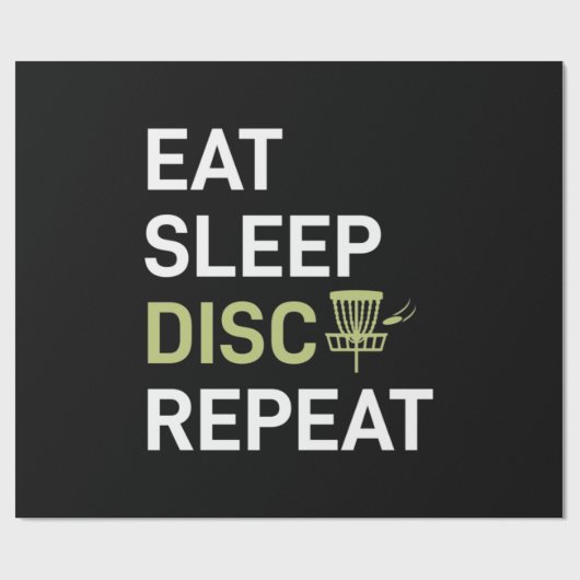 Disk Golf Player | Eat Sleep Disk Golf Repo Cadeaupapier (Vlak)