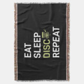 Disk Golf Player | Eat Sleep Disk Golf Repo Deken (Voorkant Verticaal)