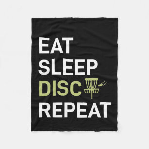 Disk Golf Player Eat Sleep Disk Golf Repo Fleece Deken