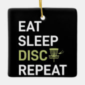 Disk Golf Player | Eat Sleep Disk Golf Repo Keramisch Ornament (Voorkant)