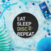 Disk Golf Player | Eat Sleep Disk Golf Repo Papieren Bordje (Feest)