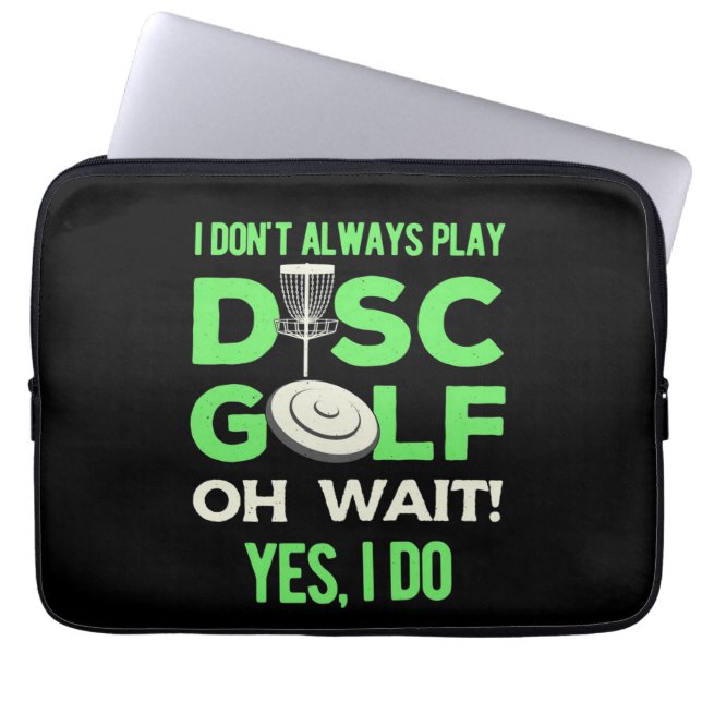 Disk Golf Player | Ik speel niet altijd de Golf va Laptop Sleeve (Voorkant)