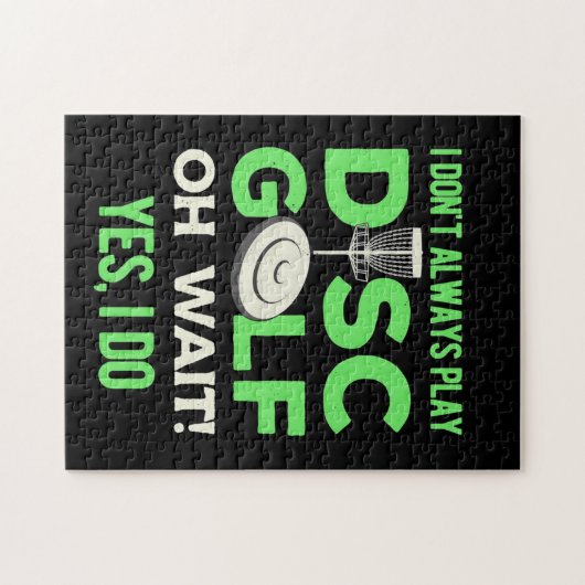 Disk Golf Player | Ik speel niet altijd de Golf va Legpuzzel (Horizontaal)