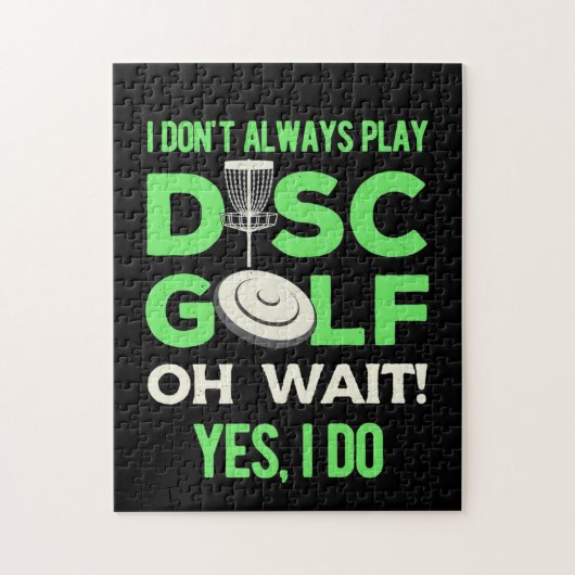 Disk Golf Player | Ik speel niet altijd de Golf va Legpuzzel (Verticaal)
