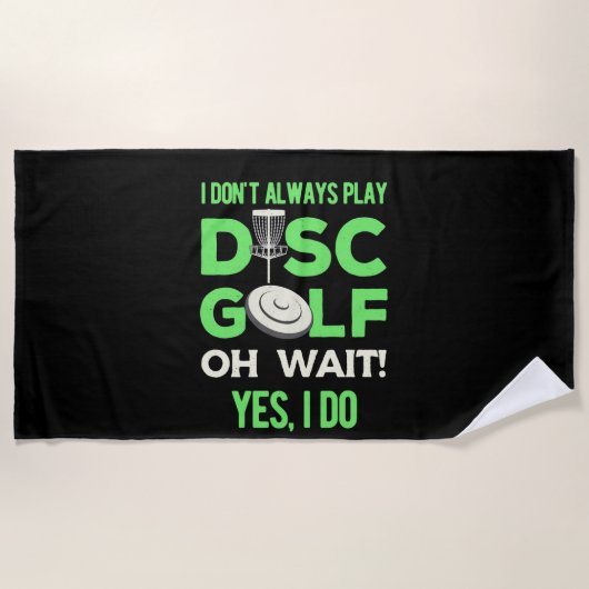 Disk Golf Player | Ik speel niet altijd de Golf va Strandlaken (Voorkant)