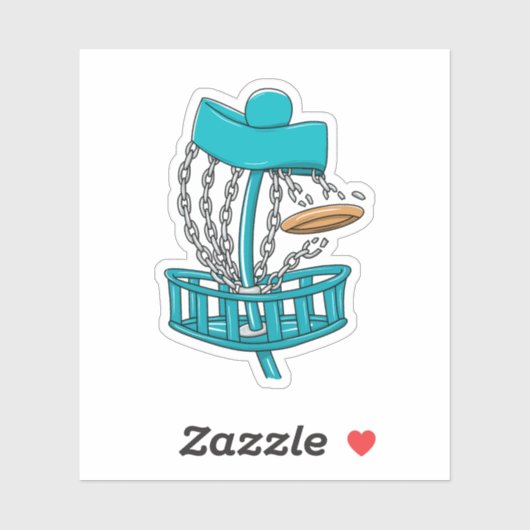 Disk Golf Rattling Chains Sticker (Vel)