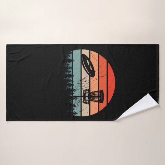 Disk Golf Retro Badhanddoek (Badhanddoek)