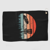 Disk Golf Retro Golfhanddoek (Horizontaal)