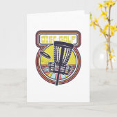 DISK GOLF RETRO KAART (Gele Bloem)