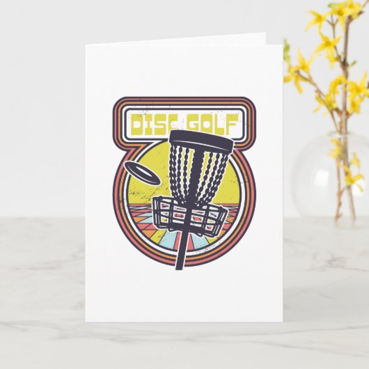 DISK GOLF RETRO KAART (Gele Bloem)