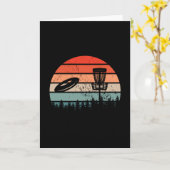 Disk Golf Retro Kaart (Gele Bloem)