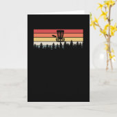 Disk Golf Retro Kaart (Gele Bloem)