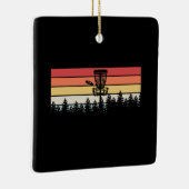 Disk Golf Retro Keramisch Ornament (Rechts)