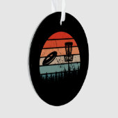 Disk Golf Retro Ornament (voorkant)