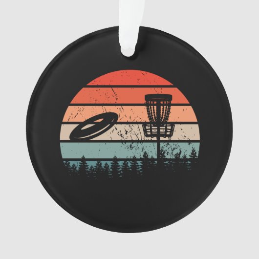 Disk Golf Retro Ornament (voorkant)