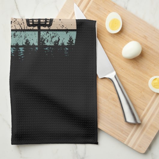 Disk Golf Retro Theedoek (Quarter Fold)