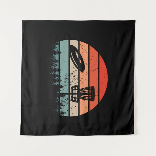 Disk Golf Retro Wandkleed (Voorkant (horizontaal))