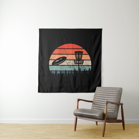 Disk Golf Retro Wandkleed (In situ)