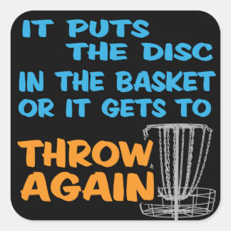 Disk Golf Sticker