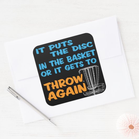 Disk Golf Sticker (Envelop)