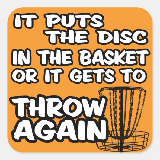Disk Golf Sticker (Voorkant)